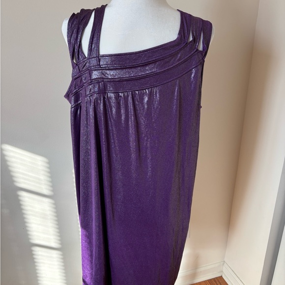 NWT BEYONCÉ DEREON PURPLE SPARKLE DRESS - Picture 5 of 8
